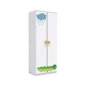 2 Kapaklı Uzun Çocuk odası Anaokulu Kreş Dolap Sonbahar Temalı - 1