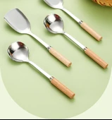 DIY Mini Paslanmaz Çelik Çocuklar İçin Kürek Sofra Takımı - Ultra İnce Kaşık - 8