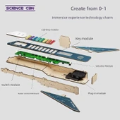 DIY Elektrik Gitar - Pil ve Tornavida Dahil - Çocuklar için - 3