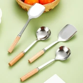 DIY Mini Paslanmaz Çelik Çocuklar İçin Kürek Sofra Takımı - Ultra İnce Kaşık - 3
