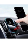 Baseus 2'si 1 Arada, Araç/Otomobil İçi Cep Telefonu Tutucu, Siyah - Mavi, Hem Araç Kalorifer Peteği/Havalandırma Mazgalları/Klima Boşluğuna Hem de Torpido Üstüne Uygun Outlet - 3