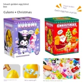 Deniz Çocukları Kırmızı Yumurtalar Kırma Oyuncağı - [İki Paket] Kulomi + Noel 40 Paket Kırma Altın Yumurtalı - 1