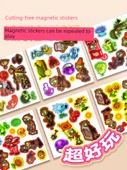 Bitkiler ve Zombiler Magnetik Çıkartmalı Sessiz Kitap - Magnetik - Gizemli Mısır Büyük Boy - Lazer Tam Renk - 8
