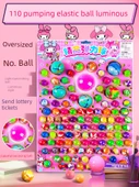 Zıplayan Top Bulmaca Oyuncağı - Sanrio Melody Luminous 110 Pompalı Elastik Top - 1