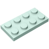 2x4 Küçük Parçalı Kısa Tuğla Yapı Blokları Aksesuarları - Diş Sarısı - 3