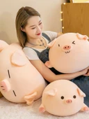 Dudu Domuz Peluş Oyuncak - Kırpık Gözler - 81cm - Model 2 - 3