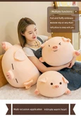Sevimli Dudu Domuz Peluş Oyuncak - Sevimli İfade - 61cm - Model 1 - 12