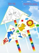 DIY Graffiti Uçurtma Kiti - Yeni Gelen Aslan Kaplan (Fırça + Çizgi Tahtası) - 2