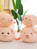 Dudu Domuz Peluş Oyuncak - Kırpık Gözler - 81cm - Model 2 - 4