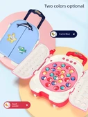 Müzikli Işıklar ile Manyetik Balık Avlama Oyuncağı - Manyetik Mavi 34 Balık Pil (Model 2) - 6