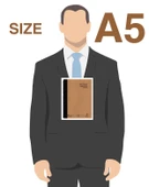 Natural Journal A5 Defter Sert Kapak 160 Sayfa, Spiralli 80 yp. KARELİ - 3