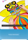 DIY Bambudan Anka Uçurtma Kiti - 100m İp, 12 Renk Pigment Kalem - 12