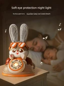 Müzikli Bebek Telefonu - Tekrar Öğrenme Dili Sevimli Tavşan Telefonu - Şarjlı Versiyon + Üçü Bir Arada Elektrikli Oyuncak - 5