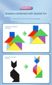Manyetik Tangram Bulmaca - Pembe Tangram + 96 Soru + Genişletme Soru Kitabı - 11