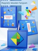 Manyetik Tangram Bulmaca - Prens Mavi + Prenses Pembe Bulmaca Kılavuzu - 2