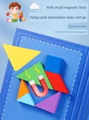 Manyetik Tangram Bulmaca - Prens Mavi + Prenses Pembe Bulmaca Kılavuzu - 5