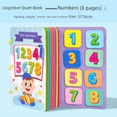 Montessori Sessiz Kitap - Açık Gri (Şekiller) - 8 Sayfa thumbnail 1