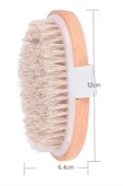 Organik Doğal At Kılı Selülit Fırçası Masaj Aleti Banyo Vucüt Fırça Peeling - 4