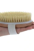 Organik Doğal At Kılı Selülit Fırçası Masaj Aleti Banyo Vucüt Fırça Peeling - 3