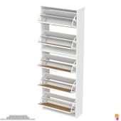 Modilayn VERVE Asma Kapı Önü 72x194x 26 cm’ lik 5 Düşer Kapak 10 Göz Bölmeli Ayakkabılık - 7