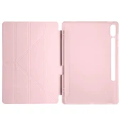 Samsung Galaxy Tab S10 Plus X820 12.4 İnç Katlanabilir Kalemlikli Standlı Akıllı Kılıf  Pembe thumbnail 3
