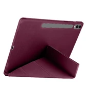 Samsung Galaxy Tab S10 Plus X820 12.4 İnç Katlanabilir Kalemlikli Standlı Akıllı Kılıf  Mürdüm - 2
