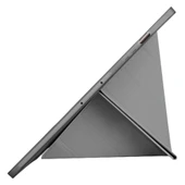 Samsung Galaxy Tab S10 Plus X820 12.4 İnç Katlanabilir Kalemlikli Standlı Akıllı Kılıf  Koyu Gri thumbnail 5