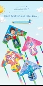 Çocuk Karakter Uçurtması - 75cm Prenses Aisha + Anti-Ters Olta Uçurtması - 7
