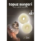 ModaCar Gold Saç Topuz Süngeri 2 ADET 12 CM Çap 5 cm Kalınlık - 1
