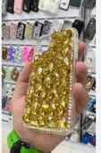 Iphone 14 Pro MAX Uyumlu Şeffaf Badem Kristal Kaplı Taşlı Kılıf - 2