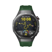 Huawei Watch Gt5 Pro 46mm İle Tam Uyumlu Kordon Metal Tokalı Yumuşak Silikon Kordon Kayış  Haki thumbnail 3