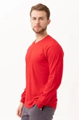 Padus V Yaka Uzun Kollu T-Shirt - Rahat Kesim, Günlük ve İş Kullanımı İçin - 3