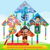 Çocuk Karakter Uçurtması - 75cm Star Dailu + Anti-Ters Olta Uçurtması - 2