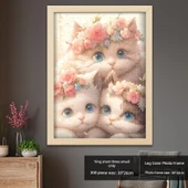 300 Parça Eğitimsel Moda Bulmacası - Log Renkli Fotoğraf Çerçevesi - Kısa Üç Küçük - 38x26cm - 1