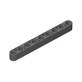 Lego Uyumlu 40490 Yapı Blokları - 1x9 Delik Kol - Siyah - 3