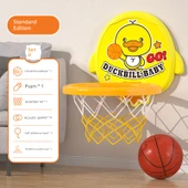Çocuklar için Basketbol Potası Seti - Artı Boyut Sarı Ördek - 1 Basketbol ile - 1