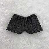 Bebek Kıyafetleri - Koyu Mavi Kot Flanga Şort - 10cm Bebek - 12
