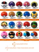 Pokemon Poke Top Elf Usta Topu 2 - 7cm - 3