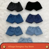 Bebek Kıyafetleri - Açık Mavi Kot Flanga Şort - 20cm Bebek - 3