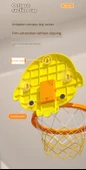 Çocuklar için Basketbol Potası Seti - Sesli ve Işıklı Skor Kurbağa - Katlanabilir Atış Rafı - 2 Basketbol ile - 12