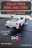 Luxemitter 360 Derece Dönen Diecast Oyuncak Araba Standı Araç Içi Hareketli Torpido Aksesuar Sallanan Oto Süsü - 1