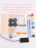 DIY Elektrikli Taksi Uçağı Bilim Deney Kiti - Taksi Uçağı Model Malzeme Kiti - 8