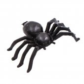 CADILAR BAYRAMI HALLOWEEN ŞAKA ÖRÜMCEK SİYAH PLATİK FİGÜR 13CM X 7CM - 1 ADET - 1