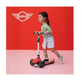 Lisanslı 3 Tekerlekli Katlanabilir Ayarlanabilir Işıklı 50 kg Taşıma Kapasiteli Scooter Kırmızı - 2