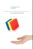 Üç Renkli Küp Yapışkansız Başlangıç Bulmacası - Tırtıl [Yeşil] Rubik Küpü - 12