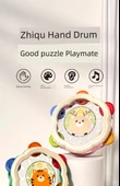 Çocuklar için Müzikal Perküsyon Seti - Moe Geyik Tamburin + Pembe Horn - 8