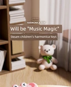 Çocuklar için Harmonik - Mavi Karikatür Yengeç ve Mozaik Kirpi thumbnail 8