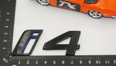 DK Tuning i4 Bagaj Siyah ABS 3M 3D Yazı Logo Bmw İle Uyumlu thumbnail 2