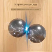 Yaşlılar için Zihin Geliştirme Magnetik Satranç Bulmaca Oyunu - Masif Ahşap Tabak⭐Temel [20 Magnetik Satranç + Depolama Çantası + Cezalandırma Tabağı] - 6