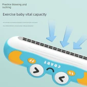 Çocuklar için Harmonik - Mavi Karikatür Yengeç ve Mozaik Kirpi thumbnail 6